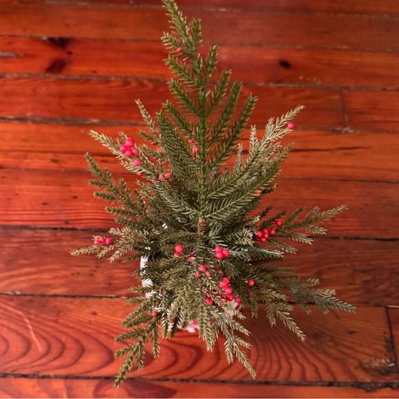 Faux Plant in a Holiday Themed Candy Cane Pot - Picture 5 of 6
